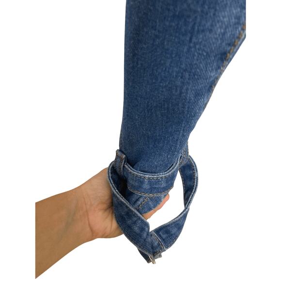 NWT Denim Blvd. Relaxed Fit Denim Straight Leg Denim Core Dark Mom Jean Joggers - Picture 3 of 8